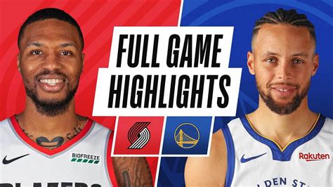 TRAIL BLAZERS at WARRIORS .